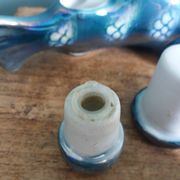 Salière poivrier moutardier zoomorphe, poisson en porcelaine