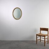 Oval Giltwood Mirror by Pieterman, The Netherlands 1960s