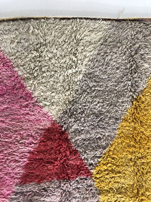 Tapis Berbère marocain Boujaad À Aplats Colorés 2,48x1,55m