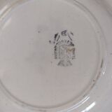 set of 4 hollow plates ter of iron gien and grigny