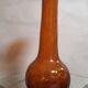 Glass vase brown caramel color