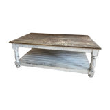 Wooden tray coffee table