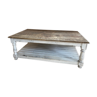 Wooden tray coffee table