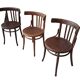 Set di 3 Iconiche Sedie Stile Thonet