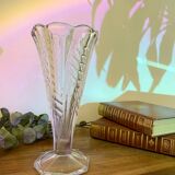 Glass tulip vase