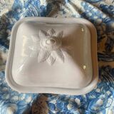 Grand plat cloche en porcelaine Villeroy et Boch ancien
