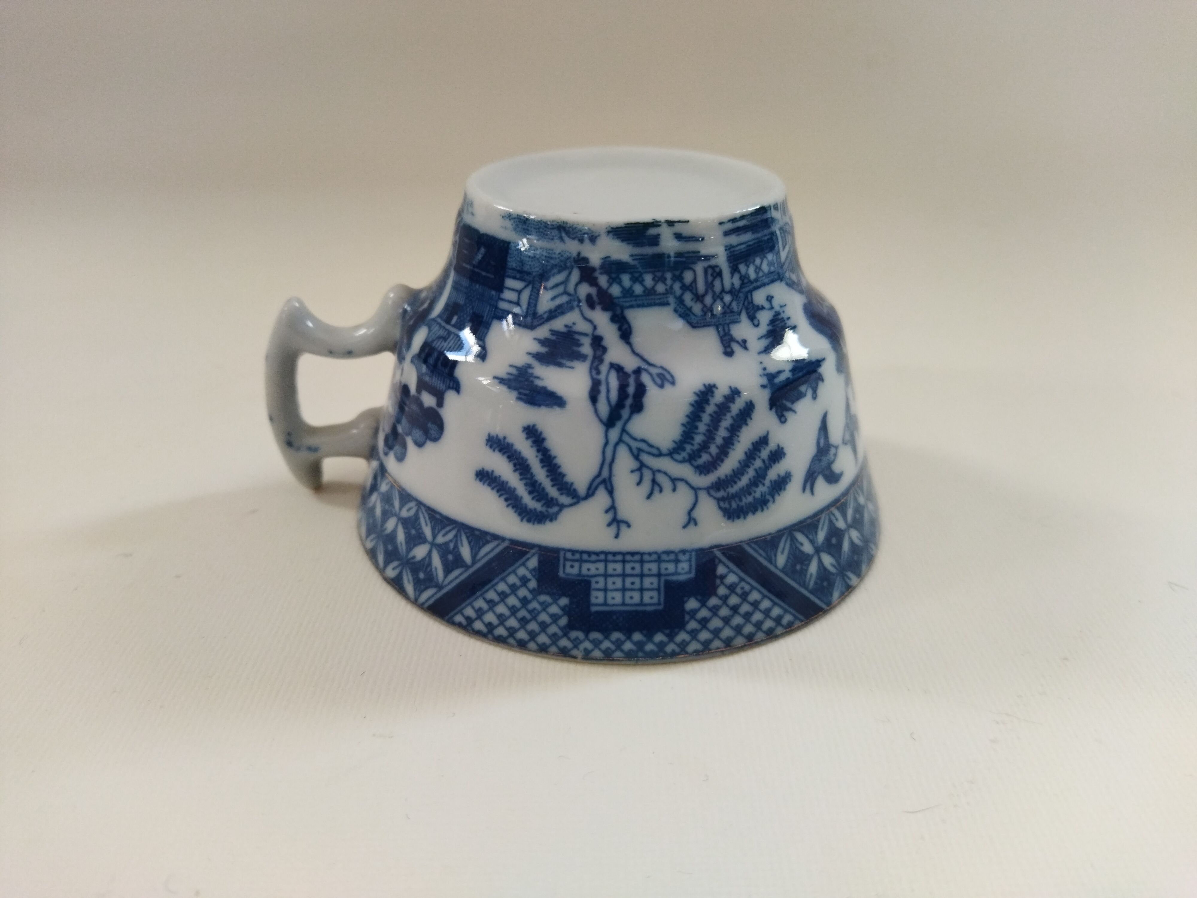 Blue Willow porcelain cup
