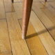 Teak and skai chair