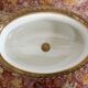 Planter in glazed porcelain and gilded bronze late nineteenth