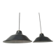 Pair of enamelled sheet metal suspensions