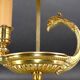 Bronze Gilt Bouillotte Lamp in Directoire Style "Lucien Gau"
