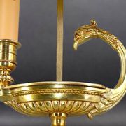 Bronze Gilt Bouillotte Lamp in Directoire Style "Lucien Gau"