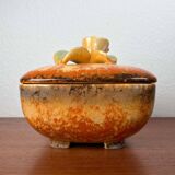 German Art Deco ceramic bowl with lid from Carstens Pottery.