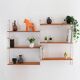 1960s Scandinavian Wall Shelving System in Fir