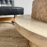 Magnussen ponte travertine coffee table