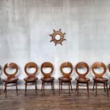 Series of 8 Baumann seagull chairs
