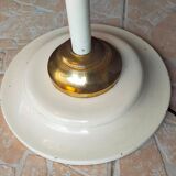 Lampadaire articulé liseuse design 1950 en métal et laiton