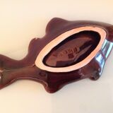 Empty fish pocket in polychrome ceramic Vallauris vintage 60s-70s