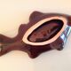 Empty fish pocket in polychrome ceramic Vallauris vintage 60s-70s