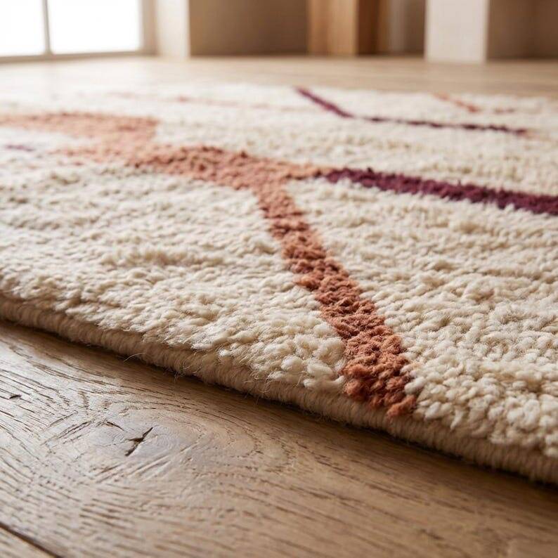 Traditional handmade pure wool Berber rug 1.5/2.5 m