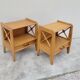 Paire de table de chevets Ateliers Saint sabin en chêne 1950