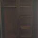 Antique wardrobe, Louis XV style wardrobe in solid wood