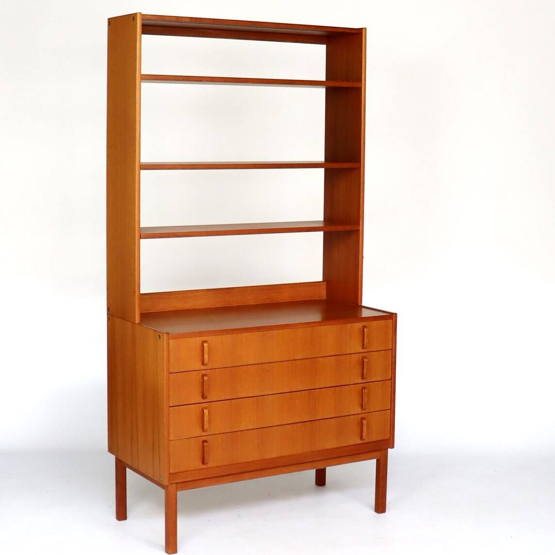 Pair of Scandinavian teak bookcases from the 60s