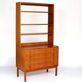 Pair of Scandinavian teak bookcases from the 60s