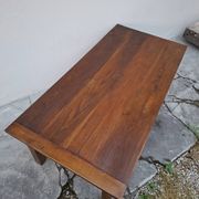 Table basse de ferme rustique ancienne un tiroir -1m42