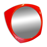 Vintage orange wall mirror 70s pola