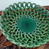 Pichon Uzès green ceramic empty-pocket braided cup