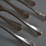 6 silver metal table forks P de Ruolz silver plated forks 21 cm