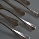 6 fourchettes de table métal argenté P de Ruolz silver plated forks 21 cm