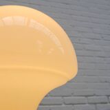 Lampe de table en verre oplain et chrome, années 1970