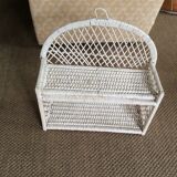 Rattan shelf