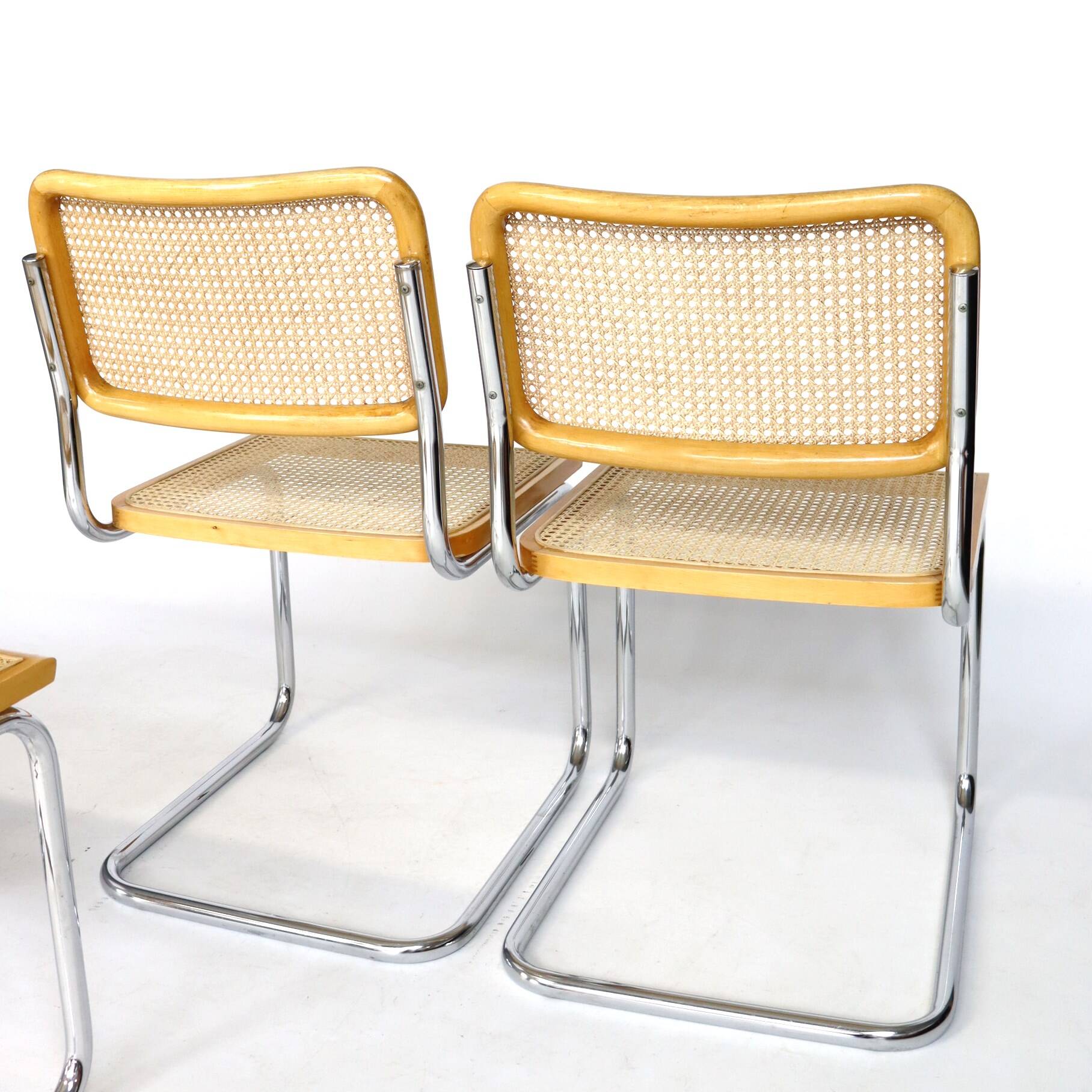 Set of four B 32 chairs by Marcel Breuer