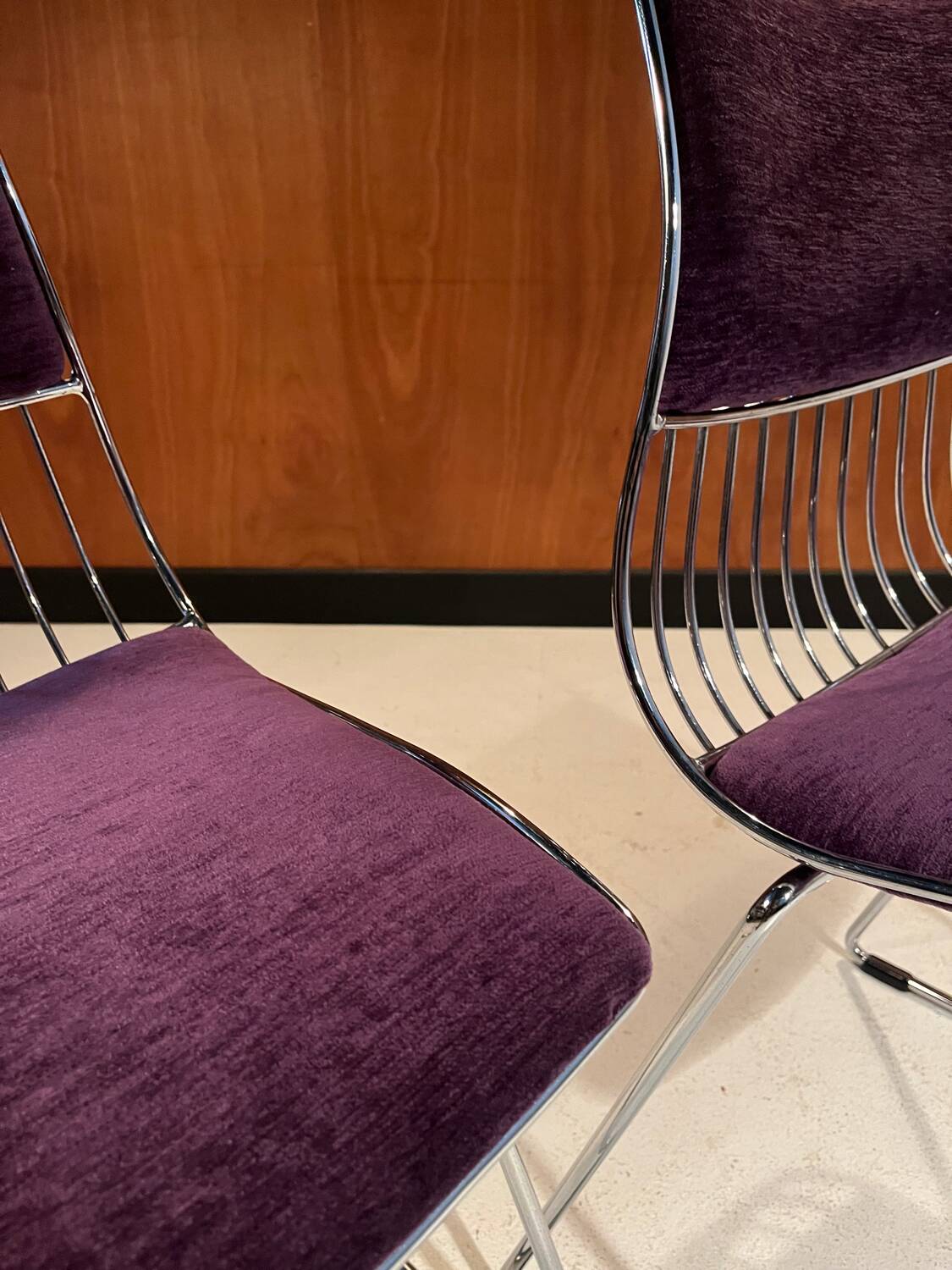 Pair of Novalux chairs, design by Rudi Verelst 1970