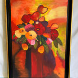 Painting on canvas signed