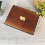 Wooden and brass box