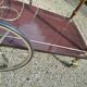 Vintage brass rolling trolley