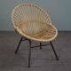 Fauteuil vintage en rotin, Dutch Design, 1960