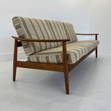 Danish Three-Seater Sofa in Teak by Arne Vodder for France & Son, 1960s