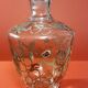Vase flacon en verre filigrane d'argent