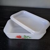 Vintage arcopal butter dish