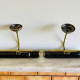 Pair brass wall picture art lights
