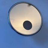 Vintage adjustable chrome mirror, magnifying and illuminating, France 1970