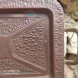 Old brass tray