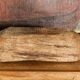 Carved wooden monoxyle cup, folk art, 19th century.