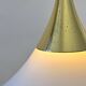 XL Pair of vintage pendants by Limburg, brass and opaline, Germany 1