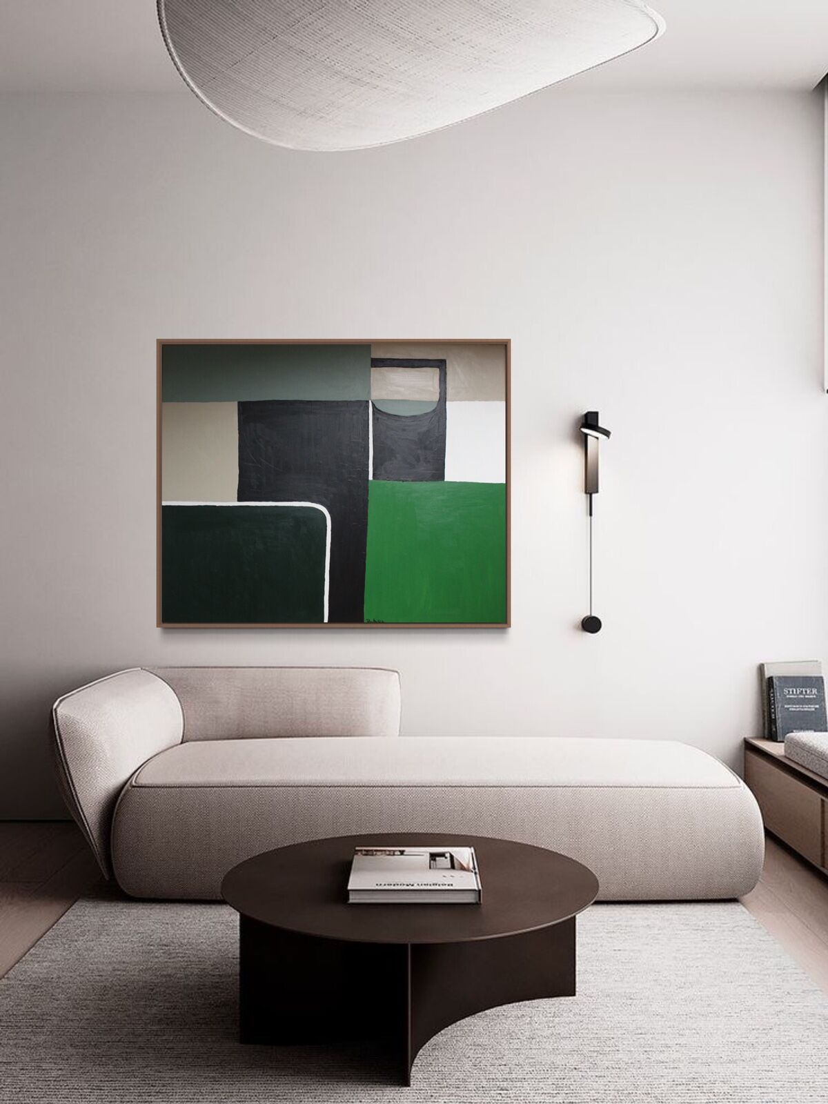 Abstrait géométrique vert no2